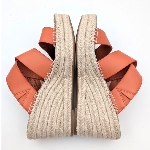 Nordstrom Rack Cressida Platform Wedge Espadrille Sandal Red Size US6M EU37 - Picture 6 of 12